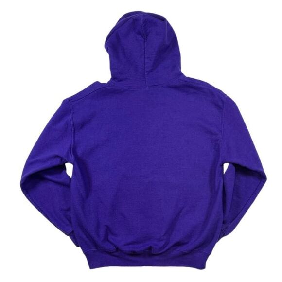 Gildan Purple Hooded Sweater | Size M - Picture 2 of 3